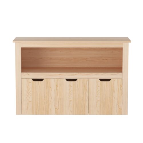Keezi Kids Bookshelf 3 Drawers Storage Children Bookcase Toy Organiser Display Wooden - Image 4