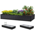Green Fingers Raised Garden Bed 2 Pcs 210x90cm Planter Box Container Outdoor