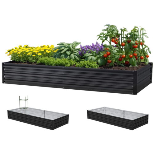 Green Fingers Raised Garden Bed 2 Pcs 210x90cm Planter Box Container Outdoor