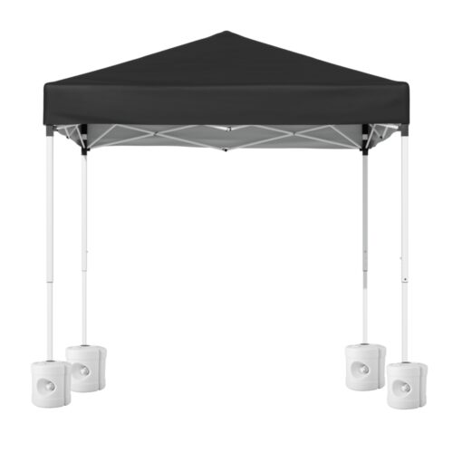 Instahut Gazebo 2x2m Outdoor Patio Garden Marquee Shade w/ Base Pods Black - Image 3