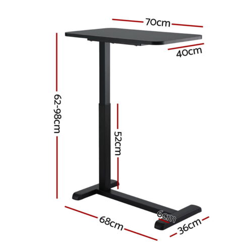 Artiss Laptop Desk Height Adjustable Mobile Workstation Computer Desks 70CM - Image 2