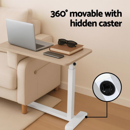 Artiss Laptop Desk Height Adjustable Mobile Workstation Computer Desks 70CM - Image 4