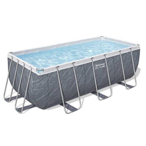 Bestway Swimming Pool Steel Frame Pools Set with Pump Ladder 412x201x122cm