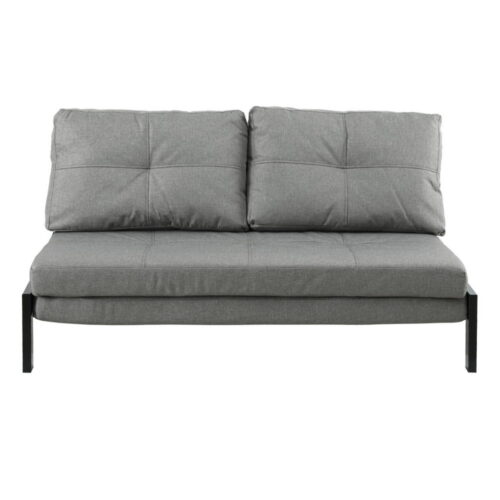 Artiss Sofa Bed 2 Seater Folding Convertible Fold Couch Recliner Lounge Chair Grey - Image 3