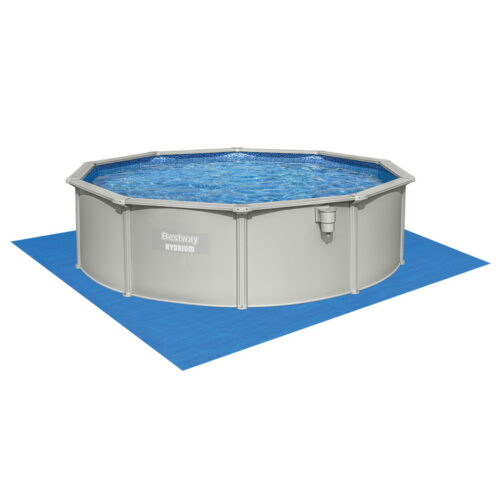 Bestway Swimming Pool Steel Frame Round Pool Set 457cm w/ Filter Ladder 17430L - Image 3