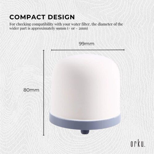 1x Ceramic Dome Filter Globe Replacement Cartridge For 8 Stage Benchtop Purifier - Image 3