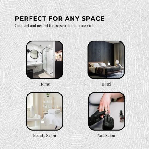5L White Electric Towel Warmer Mini UV Steriliser Cabinet Hot Heater Sanitiser - Image 6