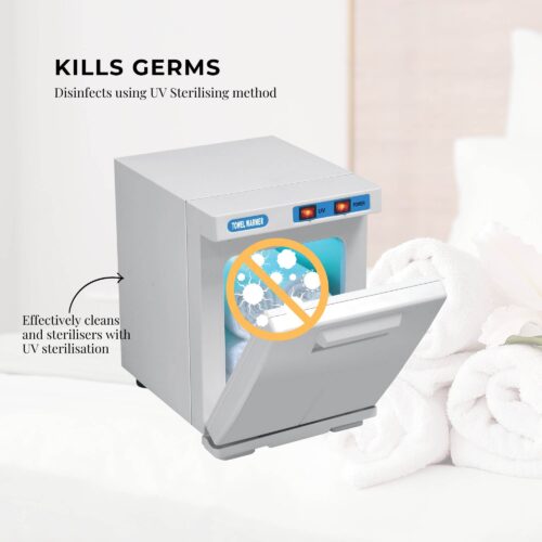 5L White Electric Towel Warmer Mini UV Steriliser Cabinet Hot Heater Sanitiser - Image 7