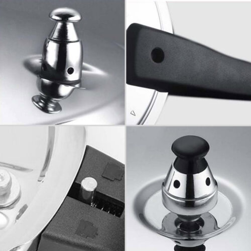 2x Stainless Steel Pressure Cooker 10L Lid Replacement Spare Parts - Image 6