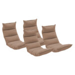 4x Folding Tatami Floor Sofa Bed Meditation Lounge Chair Recliner Lazy Couch Khaki