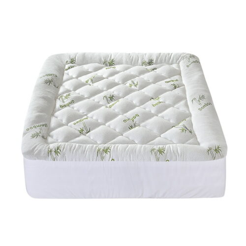 Giselle Mattress Topper 5cm Pillowtop Toppers Bamboo Mattresses Protector Double - Image 3