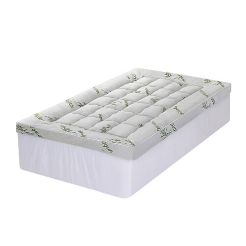 Giselle Mattress Topper 11cm Pillowtop Toppers Bamboo Mat Pad Protector Single