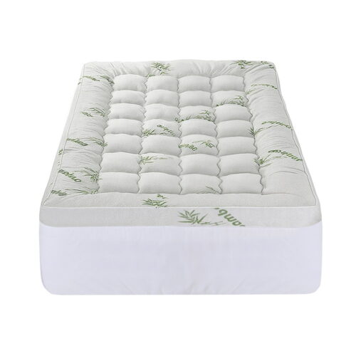 Giselle Mattress Topper 11cm Pillowtop Toppers Bamboo Mat Protector King Single - Image 3