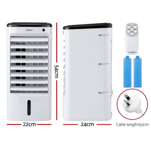 Devanti Evaporative Air Cooler Conditioner w/ Remote 4L - Image 3