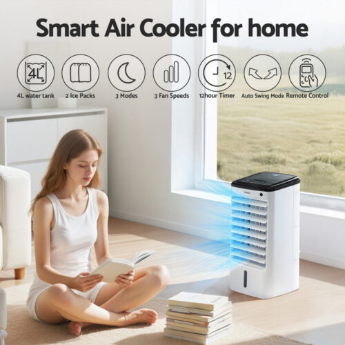Devanti Evaporative Air Cooler Conditioner w/ Remote 4L - Image 6