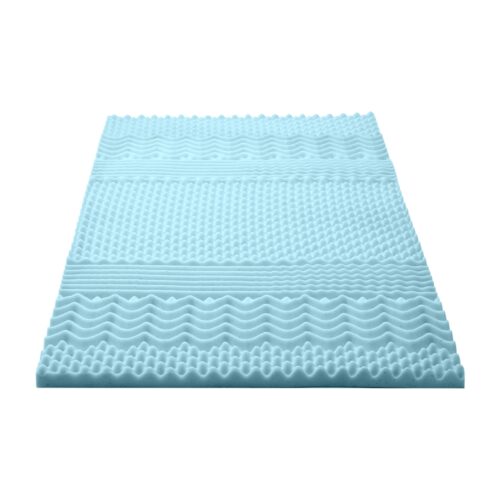 Giselle Bedding 5cm Memory Foam Mattress Topper 7-Zone Bamboo Cover King Single - Image 3
