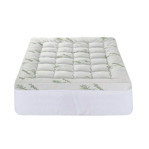 Giselle Mattress Topper 11cm Pillowtop Toppers Bamboo Double - Image 3