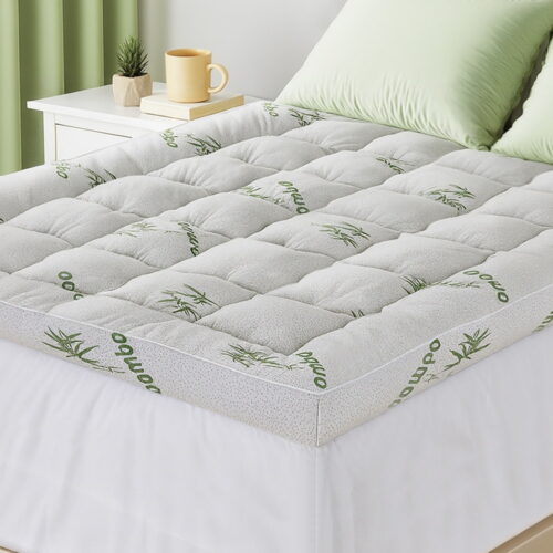 Giselle Mattress Topper 11cm Pillowtop Toppers Bamboo Double - Image 7
