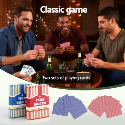 Poker Chip Set 500PC 14g Chips Casino Gambling Party Game Dice Cards - Image 6