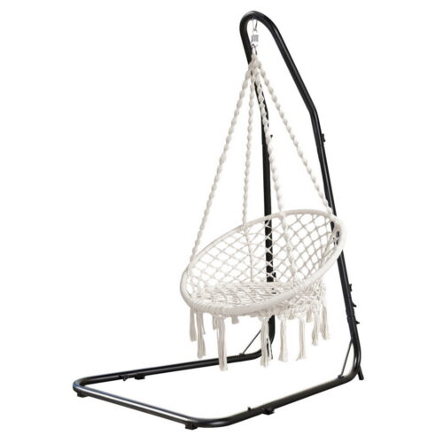 Gardeon Hammock Hanging Chair with Steel Stand - Image 3