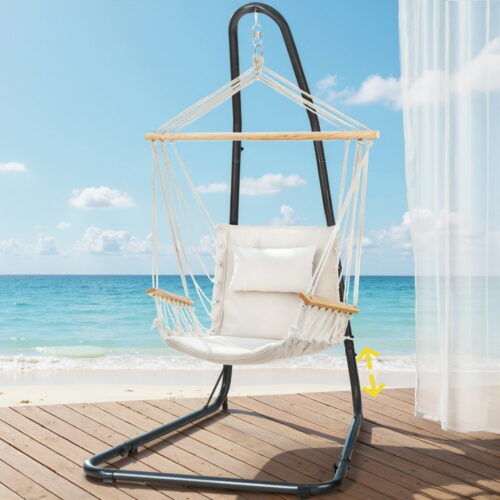 Gardeon Hammock Chair with Heavy Duty Steel Stand - Image 7