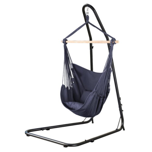 Gardeon Hammock Chair with Heavy Duty Steel Stand - Image 3