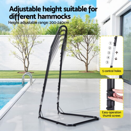 Gardeon Hammock Chair with Heavy Duty Steel Stand - Image 6