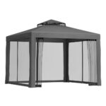 Instahut Gazebo Marquee 3m Outdoor Event Tent Camping Party Mesh Wall Canopy Grey