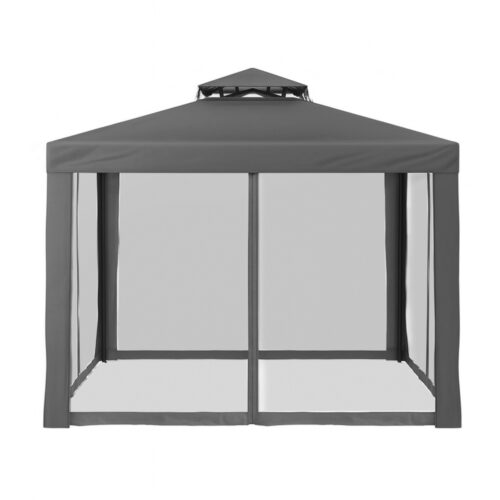 Instahut Gazebo Marquee 3m Outdoor Event Tent Camping Party Mesh Wall Canopy Grey - Image 3