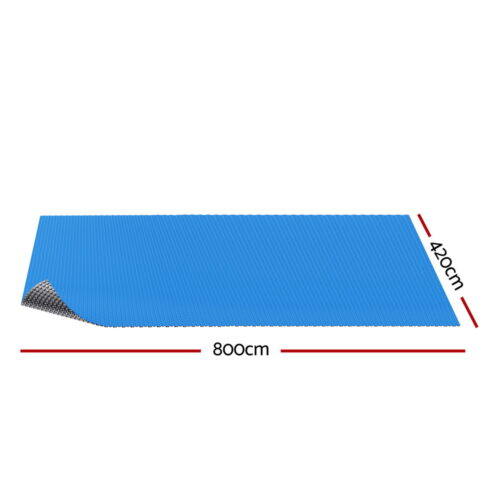 Aqua Buddy Pool Cover 600 Micron Bubble Heat Solar Blanket Blue Silver 8x4.2m - Image 2