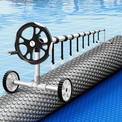 Aqua Buddy Pool Cover 600 Micron Solar Heat Blanket LDPE 8x4.2m w/ 5.55m Roller - Image 7