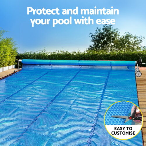Aqua Buddy Pool Cover 600 Micron Solar Heat Blanket LDPE 10.5x4.2m w/ 5.55m Roller - Image 4
