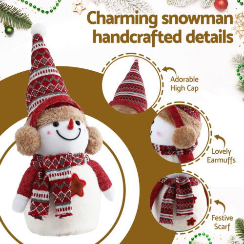 Jingle Jollys Christmas Snowman Handicraft Ornaments Party Decorations 35cm - Image 5