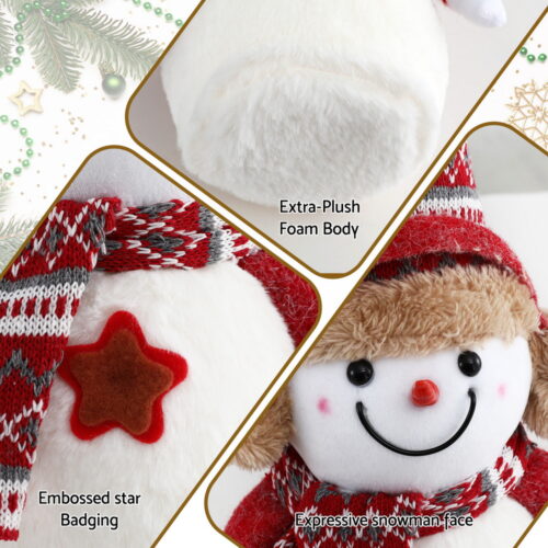 Jingle Jollys Christmas Snowman Handicraft Ornaments Party Decorations 35cm - Image 6