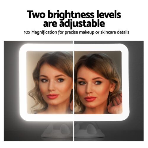 Embellir Makeup Mirror 10X Magnification LED Light Adjustable Rotation Cordless Suction Cup - Image 4