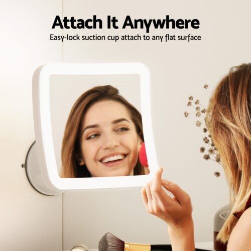 Embellir Makeup Mirror 10X Magnification LED Light Adjustable Rotation Cordless Suction Cup - Image 5