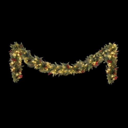 Jingle Jollys 3M Christmas Garland Pre-lit LED with Pine Cones Xmas Decor Green - Image 3
