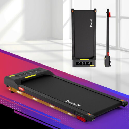 Everfit Treadmill Electric Walking Pad Incline Under Desk Home Gym 380mm Black - Image 7