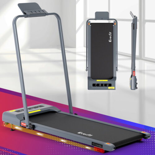 Everfit Treadmill Electric Walking Pad Incline Under Desk 380mm Grey - Image 7