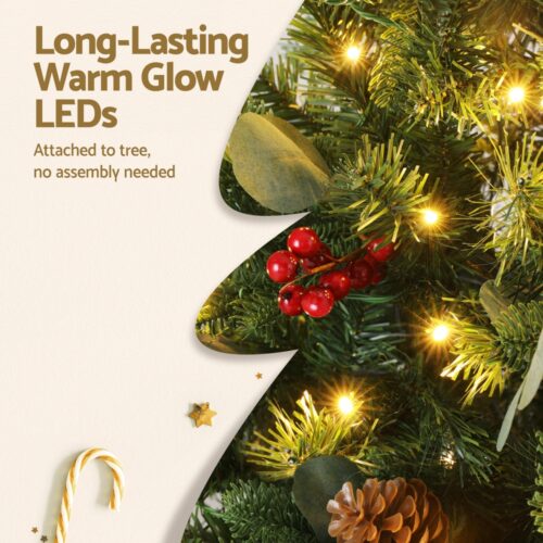 Jingle Jollys Christmas Tree 1.5m 160 LED Xmas Tree Party Decorations 355 Tips - Image 7