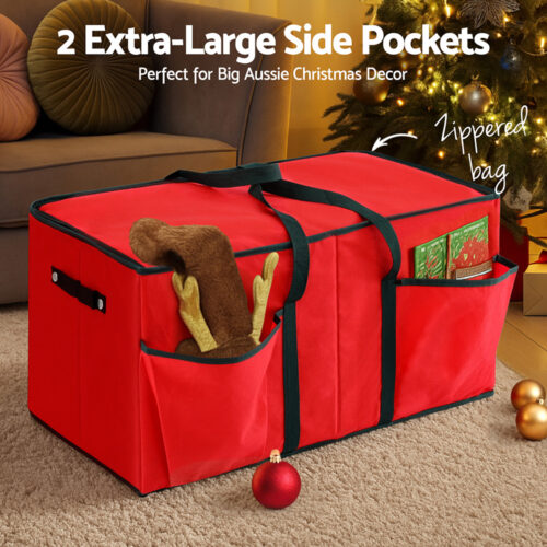 Jingle Jollys Christmas Baubles Storage Box 128 Slots Decor Ornaments Container - Image 6