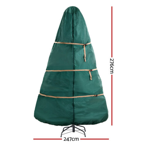 Jingle Jollys Christmas Tree Storage Bag Fits Up to 9ft Tree Xmas Bag Green - Image 2