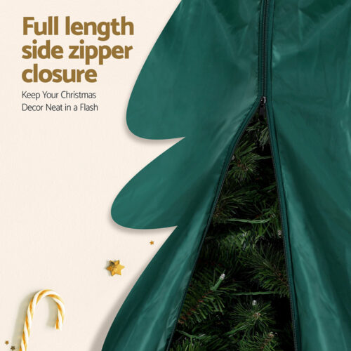 Jingle Jollys Christmas Tree Storage Bag Fits Up to 9ft Tree Xmas Bag Green - Image 5