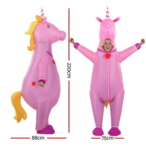 Inflatable Unicorn Costume Adult Suit Blow Up Party Fancy Dress Halloween Cosplay - Image 2