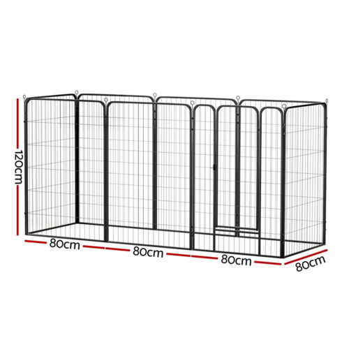 i.Pet Pet Dog Playpen 48" Enclosure 8 Panel Cage Kennel Puppy Fence Play Pen - Image 2