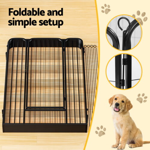i.Pet Pet Dog Playpen 48" Enclosure 8 Panel Cage Kennel Puppy Fence Play Pen - Image 6