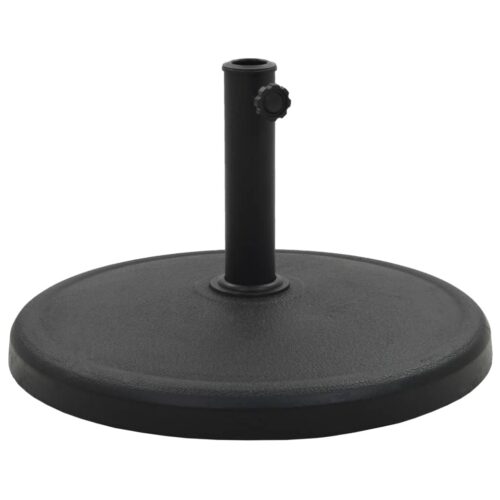Parasol Base Round Polyresin 19 kg Black - Image 2