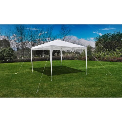 Pyramid-Roof Garden Gazebo Pavilion Outdoor Event Party Wedding Tent White 3x3m - Image 3