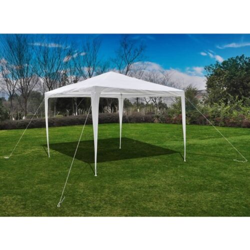 Pyramid-Roof Garden Gazebo Pavilion Outdoor Event Party Wedding Tent White 3x3m - Image 5