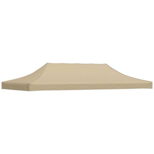 Outdoor Gazebo Event Party Wedding Garden Camping Tent Roof 6x3m Beige 270 g/m² - Image 2